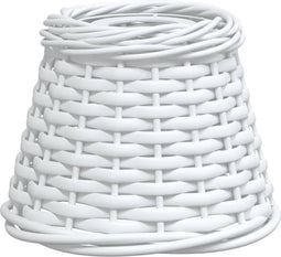 vidaXL - Plafondlampenkap - Ø15x12 - cm - wicker - wit