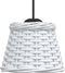 vidaXL - Plafondlampenkap - Ø15x12 - cm - wicker - wit