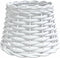 vidaXL - Plafondlampenkap - Ø20x15 - cm - wicker - wit