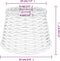 vidaXL - Plafondlampenkap - Ø25x17 - cm - wicker - bruin