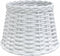 vidaXL - Plafondlampenkap - Ø25x17 - cm - wicker - wit