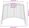 vidaXL - Plafondlampenkap - Ø30x20 - cm - wicker - wit