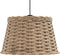 vidaXL - Plafondlampenkap - Ø38x23 - cm - wicker - bruin