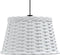 vidaXL - Plafondlampenkap - Ø38x23 - cm - wicker - wit