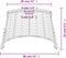 vidaXL - Plafondlampenkap - Ø38x23 - cm - wicker - wit