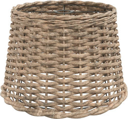 vidaXL - Plafondlampenkap - Ø40x26 - cm - wicker - bruin