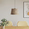 vidaXL - Plafondlampenkap - Ø40x26 - cm - wicker - bruin