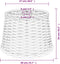 vidaXL - Plafondlampenkap - Ø40x26 - cm - wicker - bruin