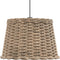 vidaXL - Plafondlampenkap - Ø40x26 - cm - wicker - bruin