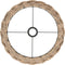 vidaXL - Plafondlampenkap - Ø40x26 - cm - wicker - bruin