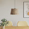 vidaXL - Plafondlampenkap - Ø45x28 - cm - wicker - bruin