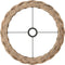vidaXL - Plafondlampenkap - Ø45x28 - cm - wicker - bruin