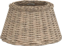 vidaXL - Plafondlampenkap - Ø50x30 - cm - wicker - bruin