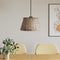 vidaXL - Plafondlampenkap - Ø50x30 - cm - wicker - bruin