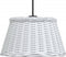vidaXL - Plafondlampenkap - Ø50x30 - cm - wicker - wit