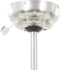 vidaXL Plafondventilator met lamp 128 cm wit
