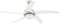 vidaXL Plafondventilator met lamp 128 cm wit