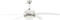 vidaXL Plafondventilator met lamp 128 cm wit