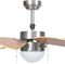 vidaXL Plafondventilator met lamp 76 cm lichtbruin