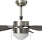 vidaXL Plafondventilator met lamp 76 cm lichtbruin