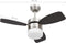 vidaXL Plafondventilator met lamp en afstandsbediening 76 cm donkerbruin