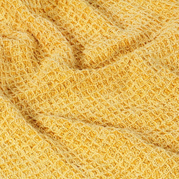 vidaXL - Plaid - 125x150 - cm - katoen - mosterdgeel