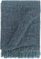 vidaXL - Plaid - 220x250 - cm - katoen - antraciet - en - bruin