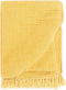 vidaXL - Plaid - 220x250 - cm - katoen - mosterdgeel