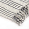 vidaXL - Plaid - strepen - 125x150 - cm - katoen - grijs - en - wit