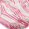 vidaXL - Plaid - strepen - 125x150 - cm - katoen - roze - en - wit
