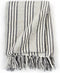 vidaXL - Plaid - strepen - 160x210 - cm - katoen - grijs - en - wit