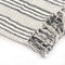 vidaXL - Plaid - strepen - 160x210 - cm - katoen - grijs - en - wit