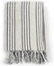 vidaXL - Plaid - strepen - 160x210 - cm - katoen - grijs - en - wit