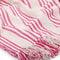 vidaXL - Plaid - strepen - 160x210 - cm - katoen - roze - en - wit