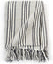vidaXL - Plaid - strepen - 220x250 - cm - katoen - grijs - en - wit