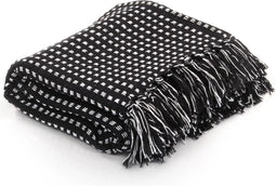 vidaXL - Plaid - vierkanten - 220x250 - cm - katoen - roze
