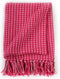 vidaXL - Plaid - vierkanten - 220x250 - cm - katoen - roze