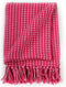 vidaXL - Plaid - vierkantjes - 160x210 - cm - katoen - roze