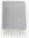 vidaXL - Plaid - visgraat - 160x210 - cm - katoen - grijs