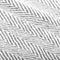 vidaXL - Plaid - visgraat - 160x210 - cm - katoen - marineblauw