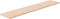 vidaXL - Plank - 100x20x1,5 - cm - onbehandeld - massief - eikenhout