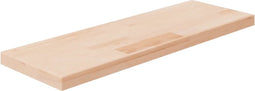 vidaXL - Plank - 60x20x2,5 - cm - onbehandeld - massief - eikenhout