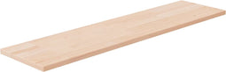 vidaXL - Plank - 80x20x1,5 - cm - onbehandeld - massief - eikenhout