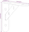 vidaXL - Plankdragers - 4 - st - 15x2,5x11,5 - cm - roestvrijstaal - zwart
