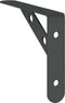 vidaXL - Plankdragers - 4 - st - 15x2,5x11,5 - cm - roestvrijstaal - zwart