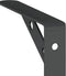 vidaXL - Plankdragers - 4 - st - 15x2,5x11,5 - cm - roestvrijstaal - zwart