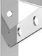 vidaXL - Plankdragers - 4 - st - 15x2,5x11,5 - cm - roestvrijstaal - zilverkleurig