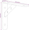 vidaXL - Plankdragers - 4 - st - 20x2,5x14 - cm - roestvrijstaal - zilverkleurig