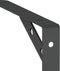 vidaXL - Plankdragers - 4 - st - 20x2,5x14 - cm - roestvrijstaal - zwart