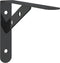 vidaXL - Plankdragers - 4 - st - 20x2,5x14 - cm - roestvrijstaal - zwart